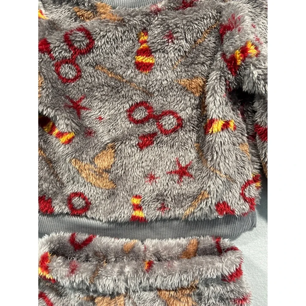 Harry Potter Wizarding World Toddler Gray Fleece Pajama Set 18M FL2326050RY